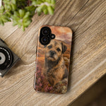 Border Terrier Earthy Watercolor Art Tough Phone Case