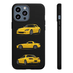 Yellow S2000 Convertible Sports Car Tough Phone Case Multi View