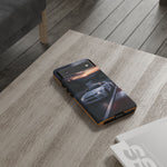 Skyline GT-R R34 White Nurburgring Speed Art Tough Phone Case