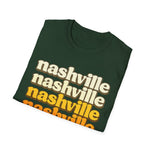 Nashville Tennessee Retro Vintage Shirt | Nashville Music City Souvenir Graphic T-Shirt