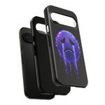 Glitch Sad Face Phone Case, Anime Melt Static Tough Cover
