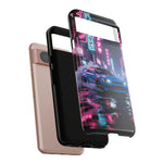 Skyline GT-R Tokyo Rain JDM Night Art Tough Phone Case