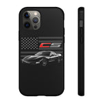 Black C5 Phone Case American Sports Car Tough Cover Gift