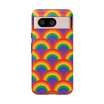 Rainbow Arch Stripe Retro Art Tough Phone Case