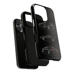 Black 300ZX Sports Car Tough Phone Case - Multi View