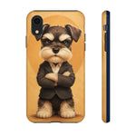 Schnauzer Mustache Boss Phone Case Funny Dog Lover Gift