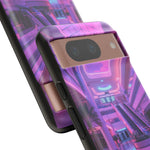 Empty Mall Escalator Vaporwave Art Tough Phone Case