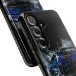 Camaro ZL1 Phone Case, Blue Track Smoke Studio Cover