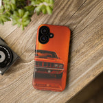 Orange Cuda Phone Case, 71 Classic Muscle Car Tough Cover
