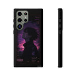 Melancholy Data Poster Phone Case, Glitch Anime Sky Tough Cover