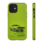 Green Cuda Muscle Car phone case for Gear Heads