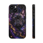 French Bulldog Galaxy Marble Art Tough Phone Case