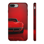 Red Corvette Phone Case, C3 Stingray Classic Sports Car Cover, Gift