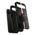 Camaro ZL1 Phone Case, Black Red Racing Stripe Studio Cover, Gift