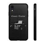 Classic Truckin Flag Chevy 3100 Pickup Tough Phone Case Cover Gift Art