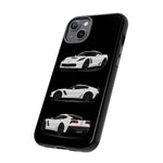 White C7 Z06 Sports Car Phone Case Tough Multi View