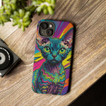 Devon Rex Cat Elf Pixie Pop Art Tough Phone Case