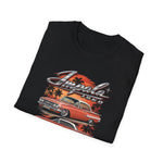 Vintage 1960 Chevy Impala Trio T-Shirt | Classic Car Sunset Palm Design