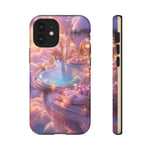 Floating Pool Deck Phone Case, Pastel Cloud 3D Render Cover