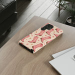 Pink Cowboy Boots phone case | Western pattern | Pastel stars