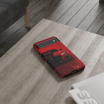 Red Mustang Art Phone Case, GT500 American Muscle Car Tough Cover