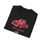 Red 1955 F100 Vintage Truck T-Shirt | Classic Trio Pickup Design