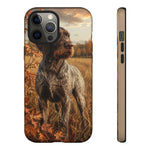 German Wirehaired Pointer Autumn Art Tough Phone Case