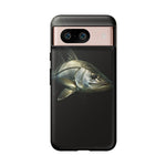 Snook Fishing Phone Case, Saltwater Portrait Black Cover, Gift