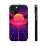 Classic Grid Sunset Vaporwave Art Tough Phone Case