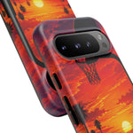 Basketball Court Sunset Phone Case | Tough Phone Case