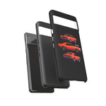 1969 Camaro SS Orange Triple View Muscle Car Tough Phone Case