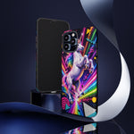 Neon Retro Rainbow Unicorn Phone Case | Tough Cases