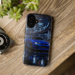 Skyline GT-R R34 Bayside Blue Tokyo Night Art Tough Phone Case