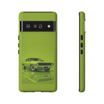Green Cuda Muscle Car phone case for Gear Heads