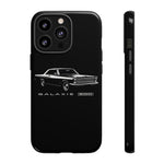 Vintage Galaxie 500 Phone Case | Classic Car Illustration, Black