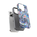 Chrome Metallic Swirl  Art Tough Phone Case