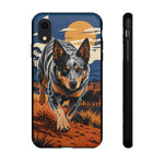 Blue Heeler Australian Cattle Dog Art Tough Phone Case