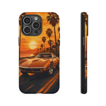 Orange Corvette C3 Stingray Sunset Palms Phone Case