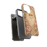 Persian Cat Floral Art Nouveau Tough Phone Case