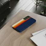 Retro Rainbow Stripe Phone Case | Tough Phone Case