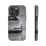 Silver C4 ZR1 Front View phone case | tough case for Vette Drivers