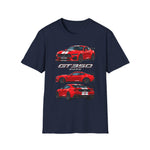 Red 2025 GT350 Muscle Car T-Shirt | Racing Mustang Graphic Tee