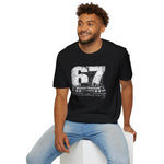 1967 C2 Distressed 67 Classic Sports Car Classic Car T-Shirt Vintage Fan Gift