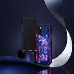 Neon Koi Reflection Vaporwave phone case | Tough Cover