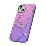 Chrome Thorn Vine Phone Case Vaporwave Tough Cover