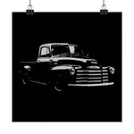1953 Chevy 3100 Pickup Truck Poster Classic Vintage Wall Art Print Hot Rod