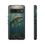 Largemouth Bass Phone Case, Sunlit Underwater Tough Cover, Gift