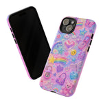 Retro Sticker Collage Y2K Art Tough Phone Case