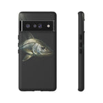 Snook Fishing Phone Case, Saltwater Portrait Black Cover, Gift