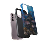 Snapper Reef Phone Case, Sunlit School Ocean Fishing Tough Cover